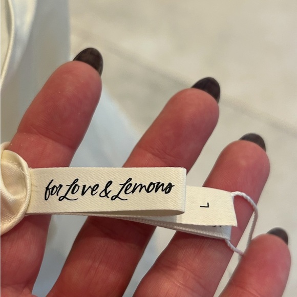 For Love And Lemons Cream Lace Slip Dress - Picture 9 of 12